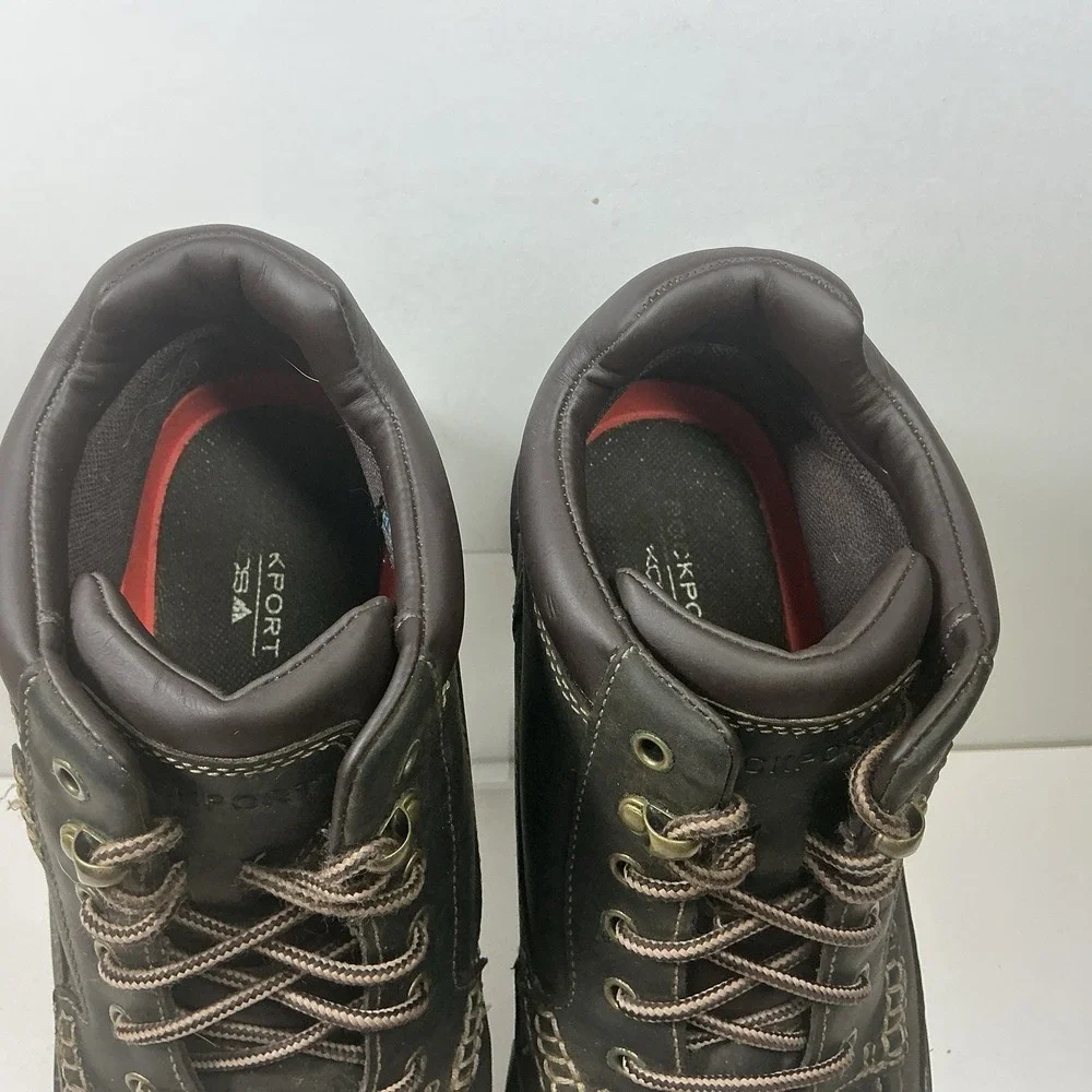 Rockport Hydro-Shield Waterproof Chukka Boots Mens Sz 9.5 Brown Leather Hiking